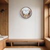 Wall Clock - Musical Pendulam Clock -2827 Brown