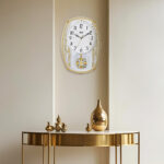 Wall Clock - Musical Pendulam Clock  -4927 Golden