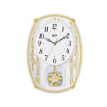 Wall Clock - Musical Pendulam Clock  -4927 Pearl White