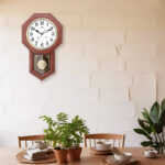 Wall Clock - Musical Pendulam Clock  -6027 Mahogany