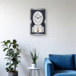 Wall Clock - Musical Pendulam Clock  -6127 Blue