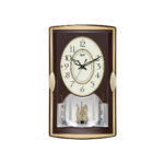 Wall Clock - Musical Pendulam Clock  -6127 Brown