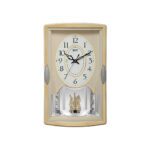 Wall Clock - Musical Pendulam Clock  -6127 Ivory