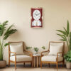 Wall Clock - Musical Pendulam Clock -6127 Red
