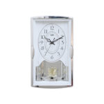 Wall Clock - Musical Pendulam Clock  -6127 White