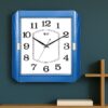Wall Clock - Simple Clock  -1557 -Blue - Image 2