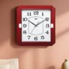 Wall Clock - Simple Clock  -1557 -Red - Image 2