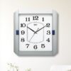 Wall Clock - Simple Clock  -1557 -Silver - Image 2