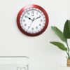 Wall Clock - Simple Clock  - 1987 - Red - Image 2