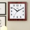 Wall Clock - Simple Clock  - 5047 - Mahogany - Image 2
