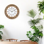 Wall Clock - Vintage  Clock  -7097 Teak wood