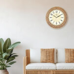 Wall Clock - Vintage  Clock  -8087 Ivory