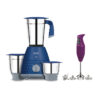 Kitchen Hive 650W Mixer Grinder Dark Blue with Free Hand Blender HHB-177E WOS - Violet