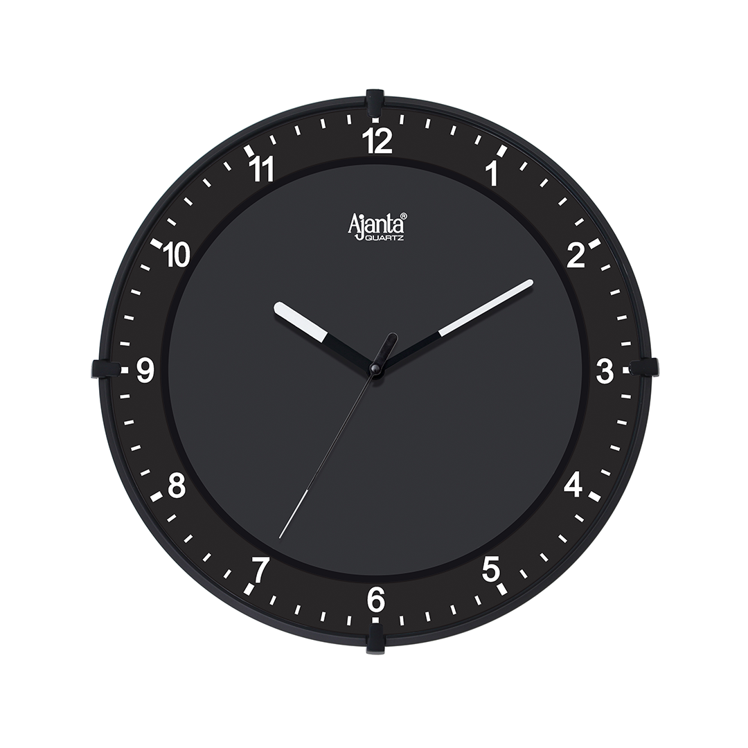 2597-FRONT-BLACK-IMGL8014-QQQ-23-03-2026-2.png Wall Clock - Designer Clock -2597 - BLACK - Image 1