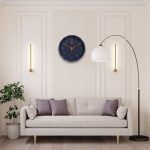 Wall Clock - Designer Clock  -4137 - INDIGO BLUE