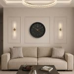 Wall Clock - Designer Clock  -4137 - GREEN GOLD