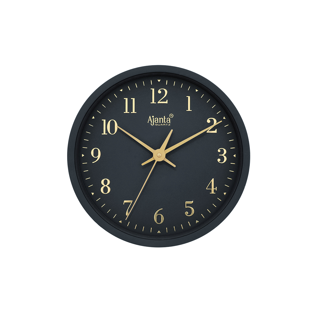 4137-FRONT-BLACK-_MGL9628-27-05-2026-qqq-2.jpg Wall Clock - Designer Clock -4137 - BLACK - Image 1