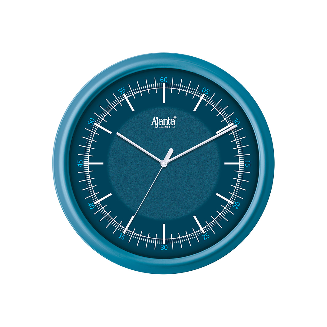 Closeup-1.jpg Wall Clock - Designer Clock -4207 - BLUE - Image 1