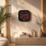 Digital Calendar Wall Clock – DC-217 - RED