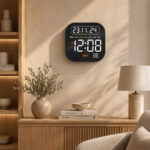 Digital Calendar Wall Clock – DC-217 MC - WHITE