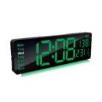 Digital Calendar Wall Clock – DC-187 MC - GREEN - Image 5