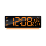 Digital Calendar Wall Clock – DC-187 MC - ORANGE - Image 3