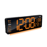 Digital Calendar Wall Clock – DC-187 MC - ORANGE - Image 5