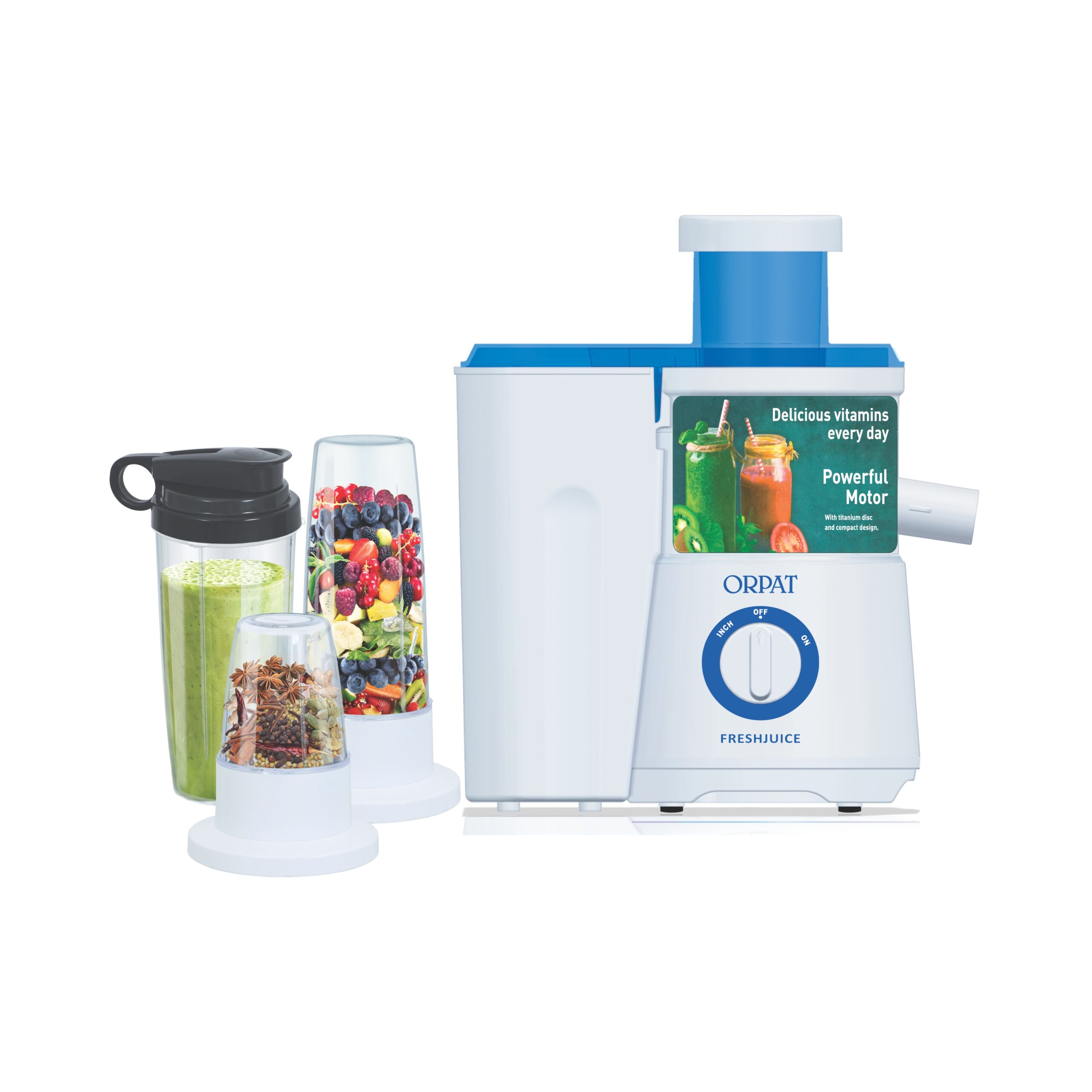 FRESHJUICE-JBG-GRUOP-scaled-1.jpg Juicer - FRESHJUICE JBG - 250W - White - Image 1