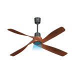 Luxury BLDC Lelantos Plus Ceiling Fan With Remote (Wenge Teak Wood) - Image 4