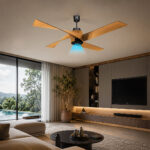 Luxury BLDC Seastorm Plus Ceiling Fan With Remote (Birch Wood) - Image 4