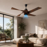Luxury BLDC Seastorm Plus Ceiling Fan With Remote (Wenge Teak Wood) - Image 4