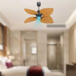 Luxury BLDC Green Leaf Plus Ceiling Fan With Remote (Birch Wood) - Image 3