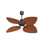 Luxury BLDC Green Leaf Plus Ceiling Fan With Remote (Wenge Teak Wood)