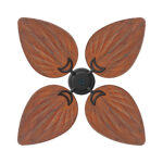 Luxury BLDC Green Leaf Plus Ceiling Fan With Remote (Wenge Teak Wood) - Image 4