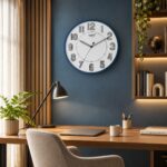 Wall Clock – Designer Clock -1507 – INDIGO BLUE (1)