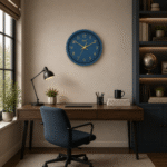 Wall Clock – Designer Clock -4137 – INDIGO BLUE