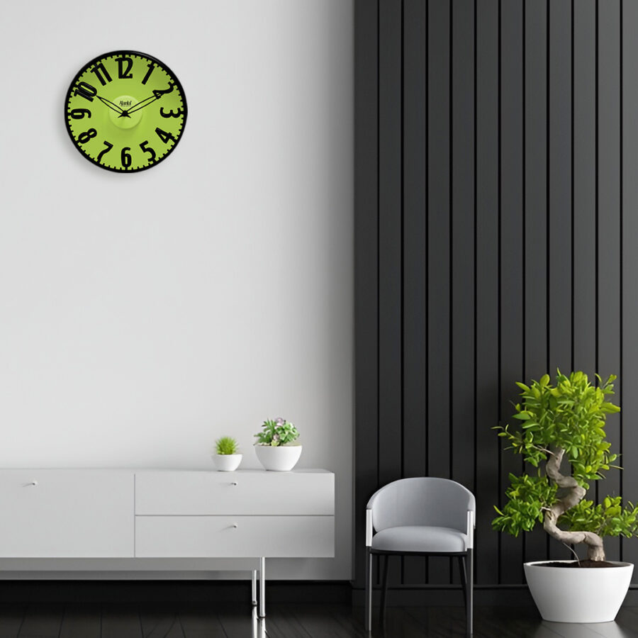 Wall Clock -Designer Clock -2647 -Green - Orpat Group