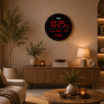 Digital Calendar Wall Clock – DC-247 - RED