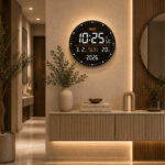 Digital Calendar Wall Clock – DC-247 MC - WHITE