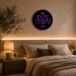 Digital Calendar Wall Clock – DC-247 MC - PURPLE