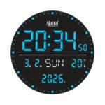 Digital Calendar Wall Clock – DC-247 MC - BLUE