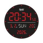 Digital Calendar Wall Clock – DC-247 - RED