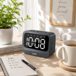 Digital Alarm Clock - DA-160- Black