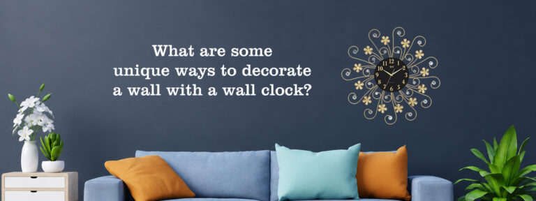 unique ways to decorate a wall with a wall clock