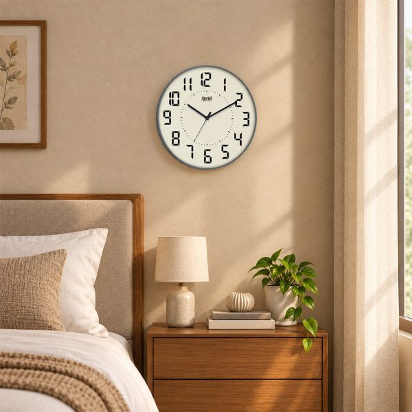 Wall Clock - Designer Clock  -1517 - CHATEAU GREY