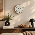 Wall Clock - Designer Clock  -1517 - FOSSILE GREY