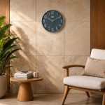 Wall Clock - Designer Clock  -1517 - GRAPHITE GREY