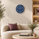 Wall Clock - Designer Clock  -1517 - ROYAL BLUE