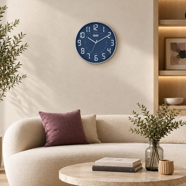 Wall Clock - Designer Clock  -1517 - ROYAL BLUE