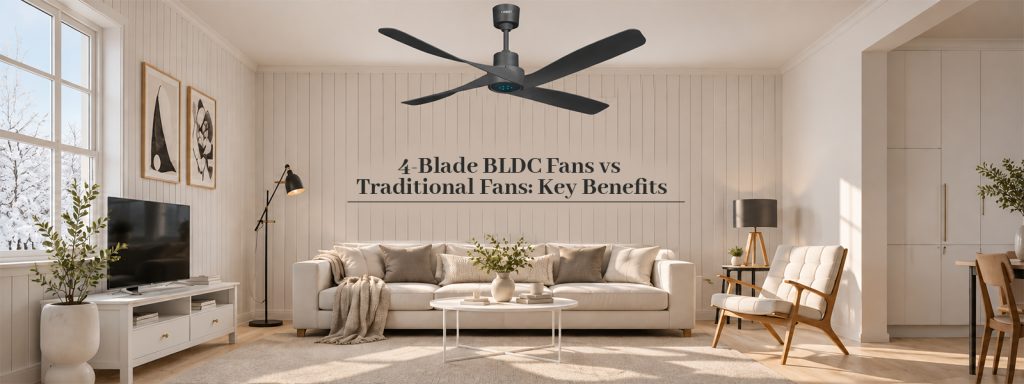4- Blade BLDC Fans vs Traditional Fans: Key Benefits
